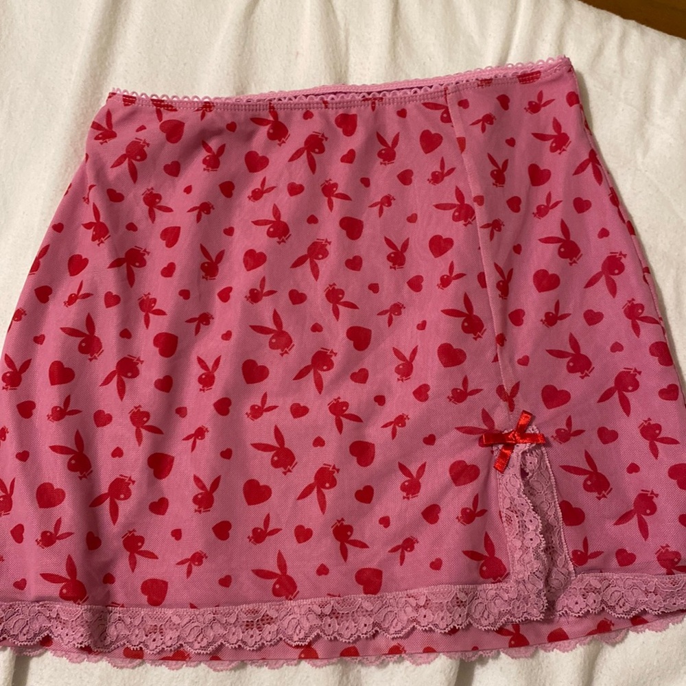 Pink playboy by pacsun skirt